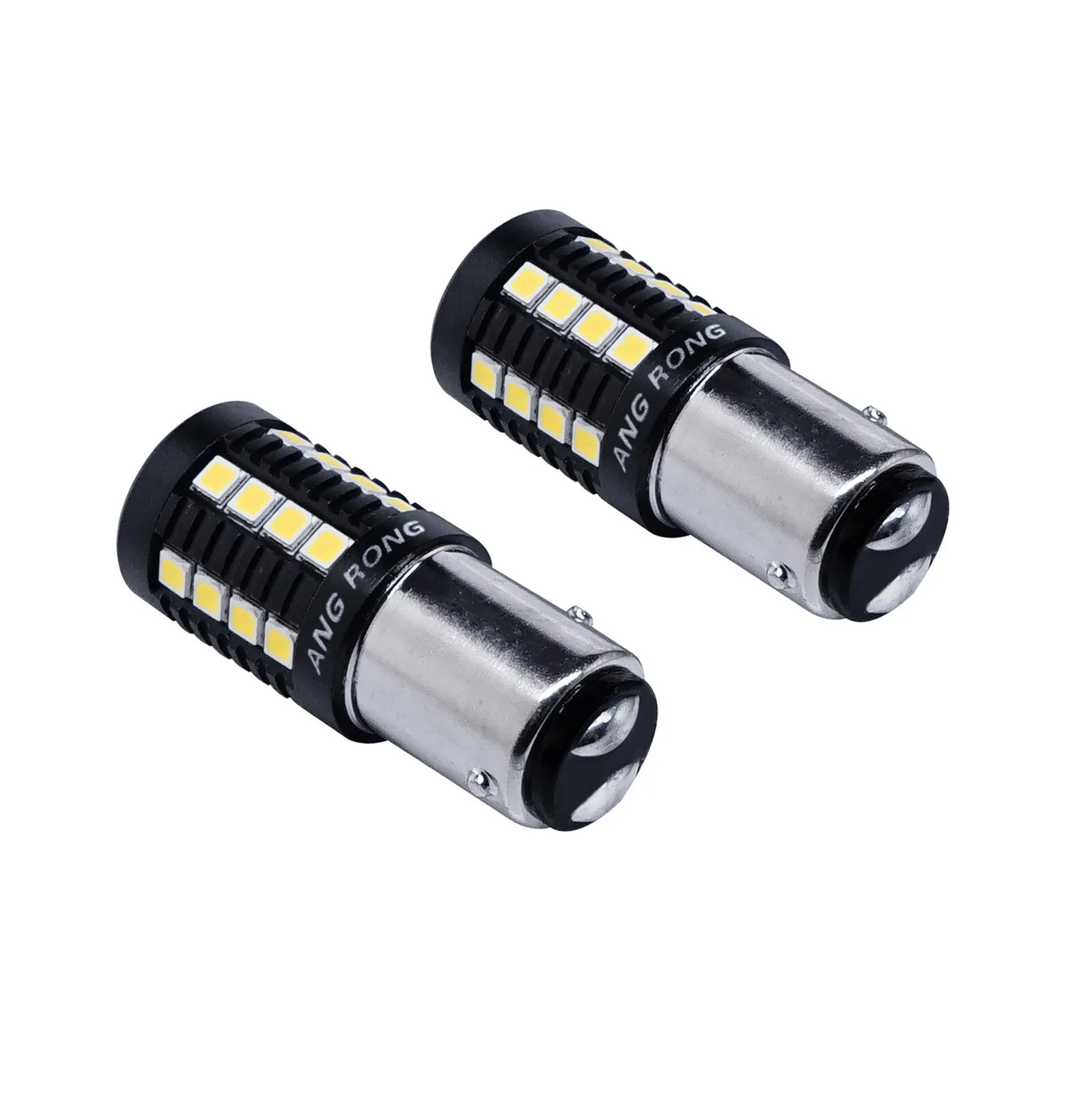 

566 BAZ15d P21 4 Вт 27 SMD 3030 Светодиодный индикатор Canbus Задний тормоз Лампа заднего хода