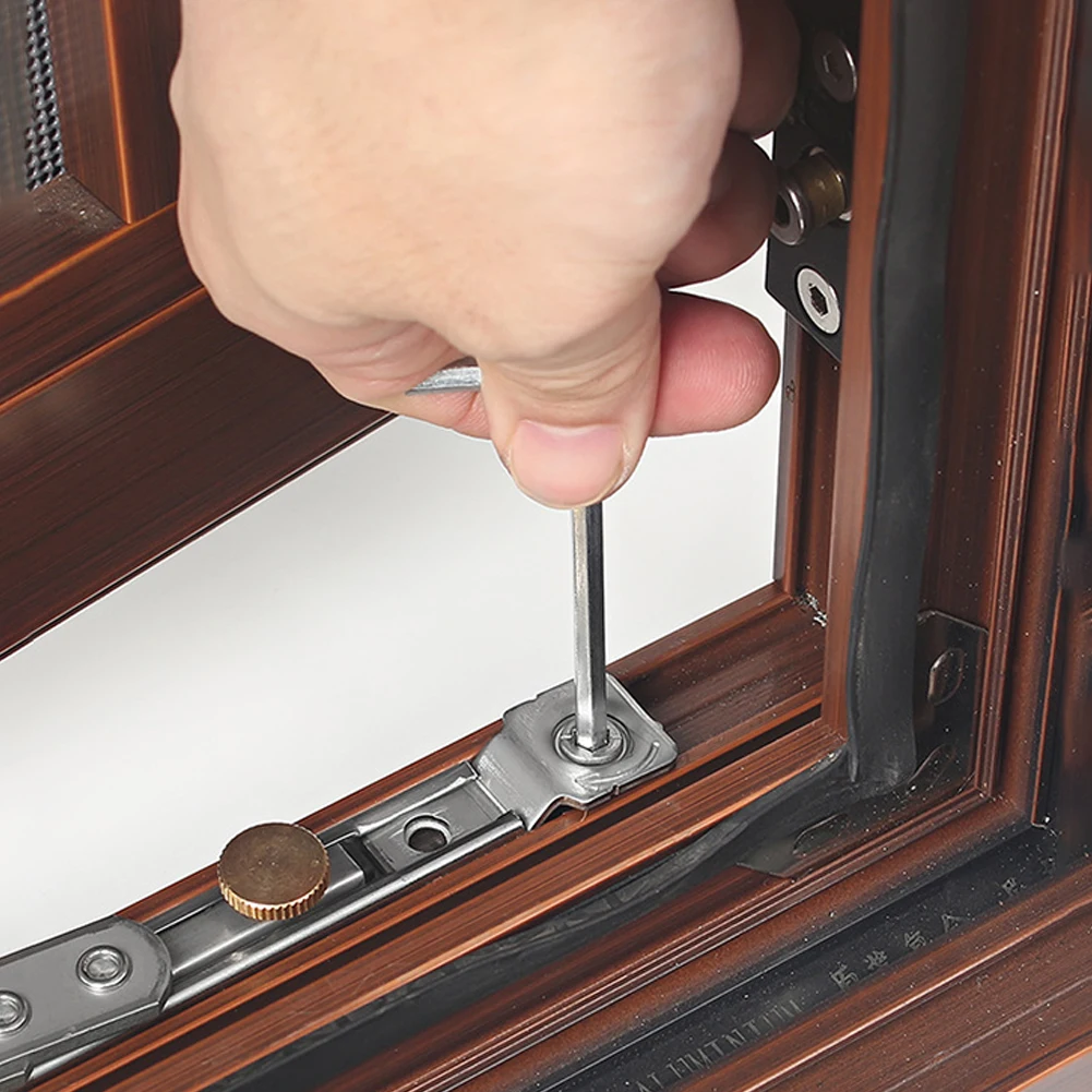 

Hardware Safe Lock Home Improvement Silver Sliding Stainless Steel Windproof Brace Stopper Cabinet Door Security