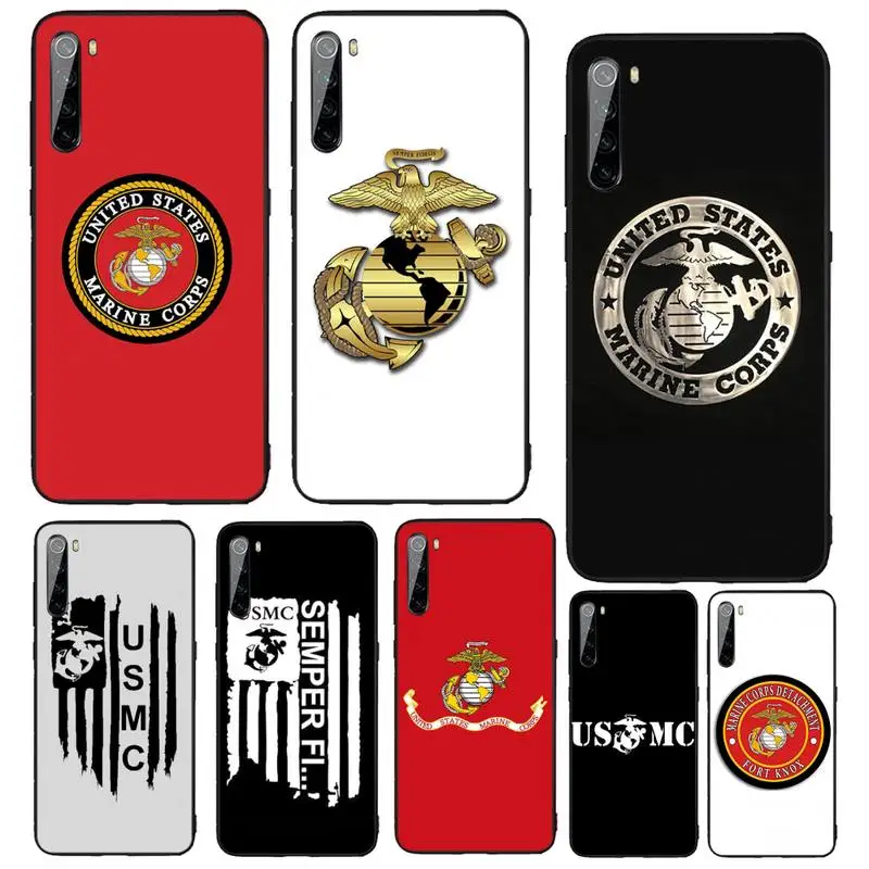 

Marines Phone Case For Xiaomi Redmi 10 10x Note 9 9T 9A 9S 7 8 9se 7a 8a 8t Pro Max K20 30 Pro Funda