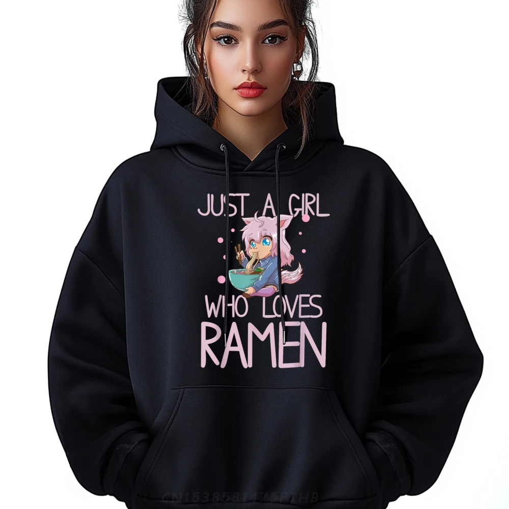 Толстовки с рисунком Just A Who Loves Ramen мужские топы из полиэфирного волокна мужской