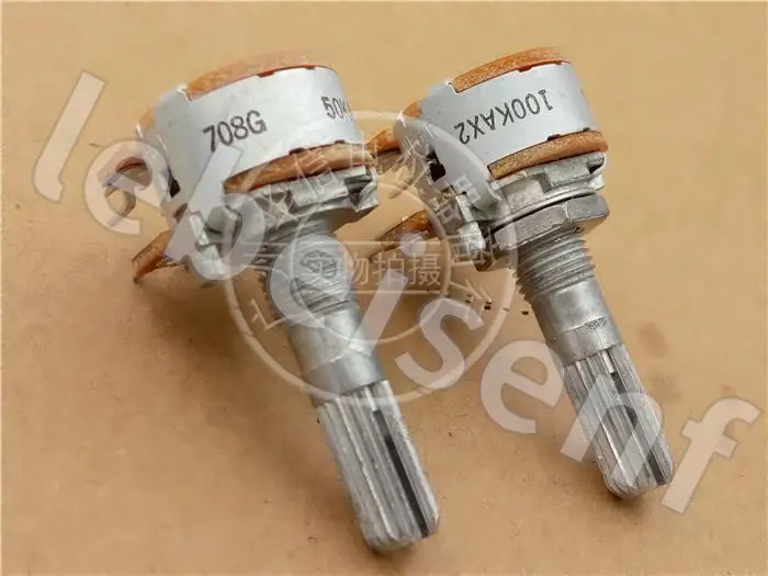 

2pcs for ALPS 16 type double volume potentiometer A50K 25MM / 2 * 3 feet to adjust the volume potentiometer
