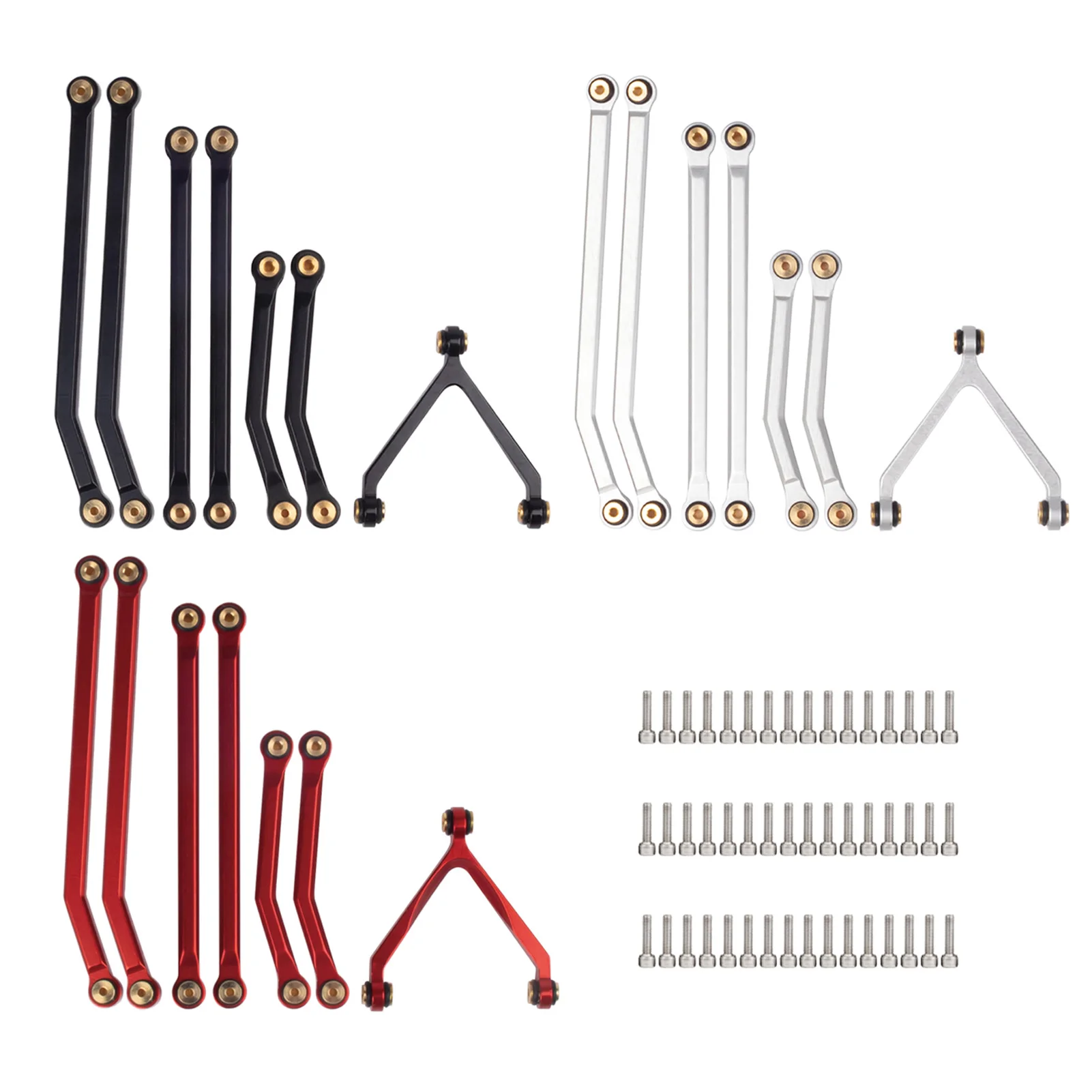 7 Pieces White Black Red Remote Car Accessories