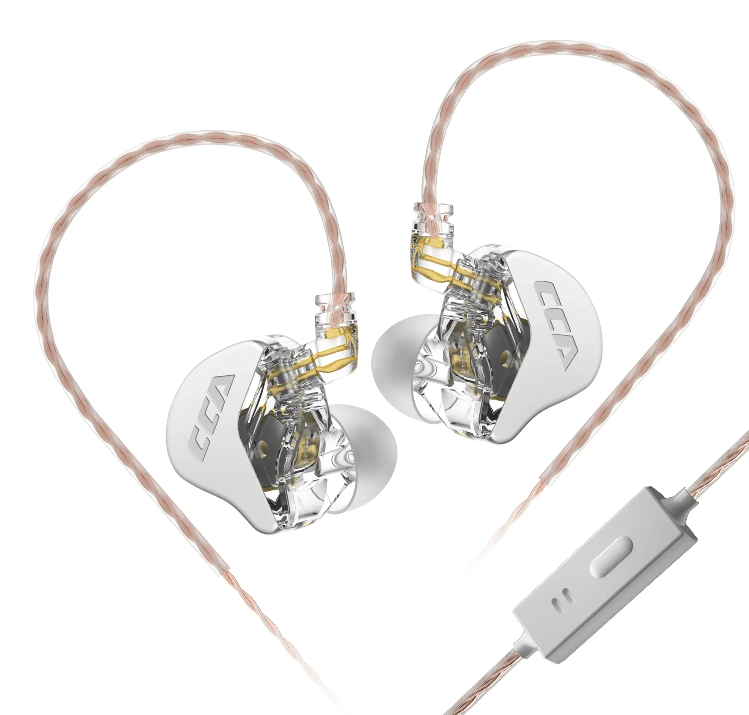 Микрофон CCA CRA In Ear Przewodowy zestaw słuchawkowy HiFi Monitor Słuchawki Wiszące z redukcją szumów KZ ZEX Pro NRA CA 4Sport Gamer