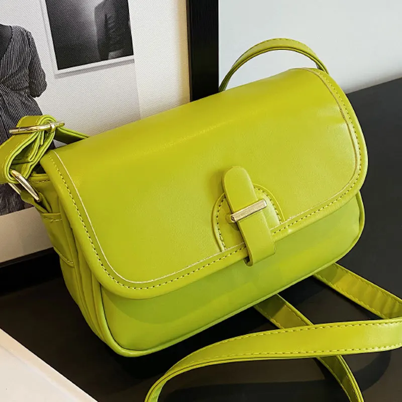 

Сумка на плечо женская из экокожи, модный саквояж кросс-боди, брендовый дизайнерский клатч, портмоне сплошного цвета