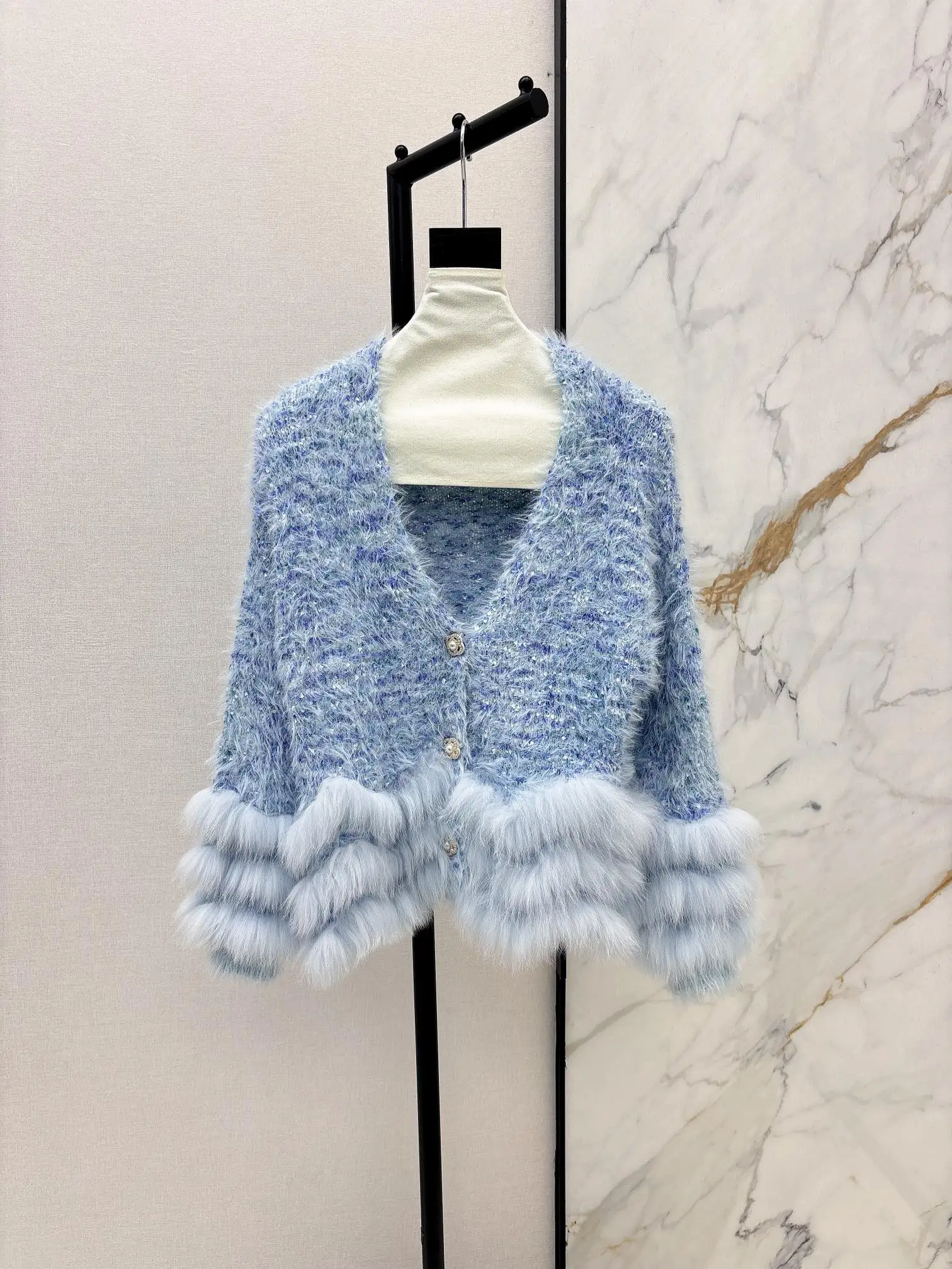 2024 осенняя новая женская одежда высокого качества красочный модный кардиган с