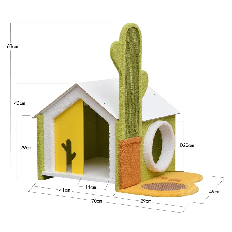 Пустынный кактус рамка для лазания кошек когтеточка игрушка кошачий домик