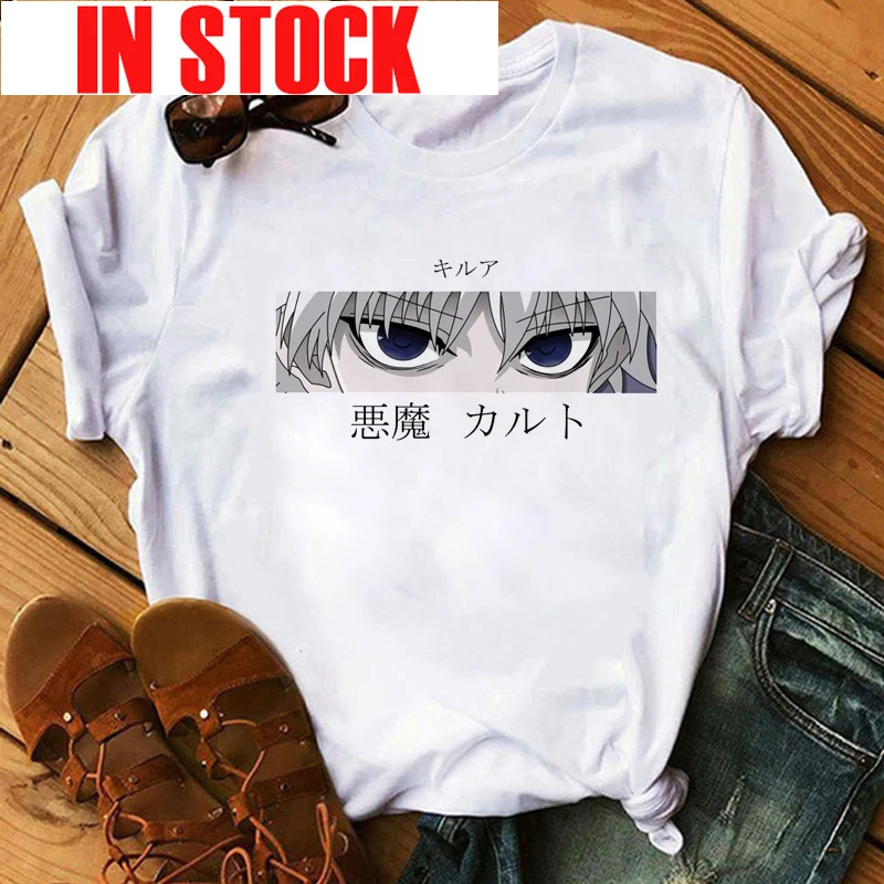 Футболка мужская оверсайз с рисунком японского аниме Hunter X | Футболки