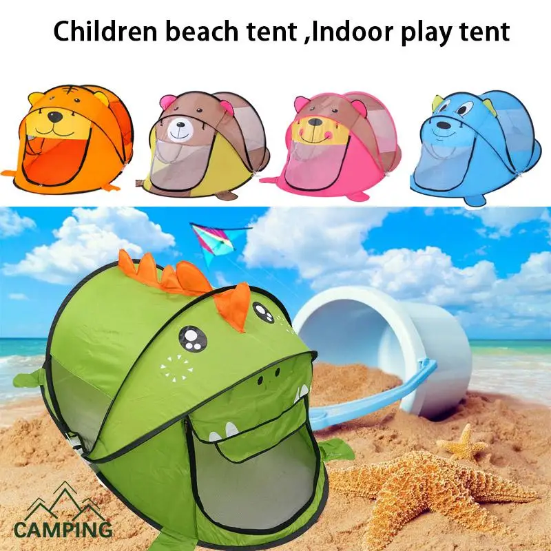 

Children Indoor Outdoor Tent For Baby Beach Tent Portable Outdoor Cartoon Animal Children Play House Folding Game Tent