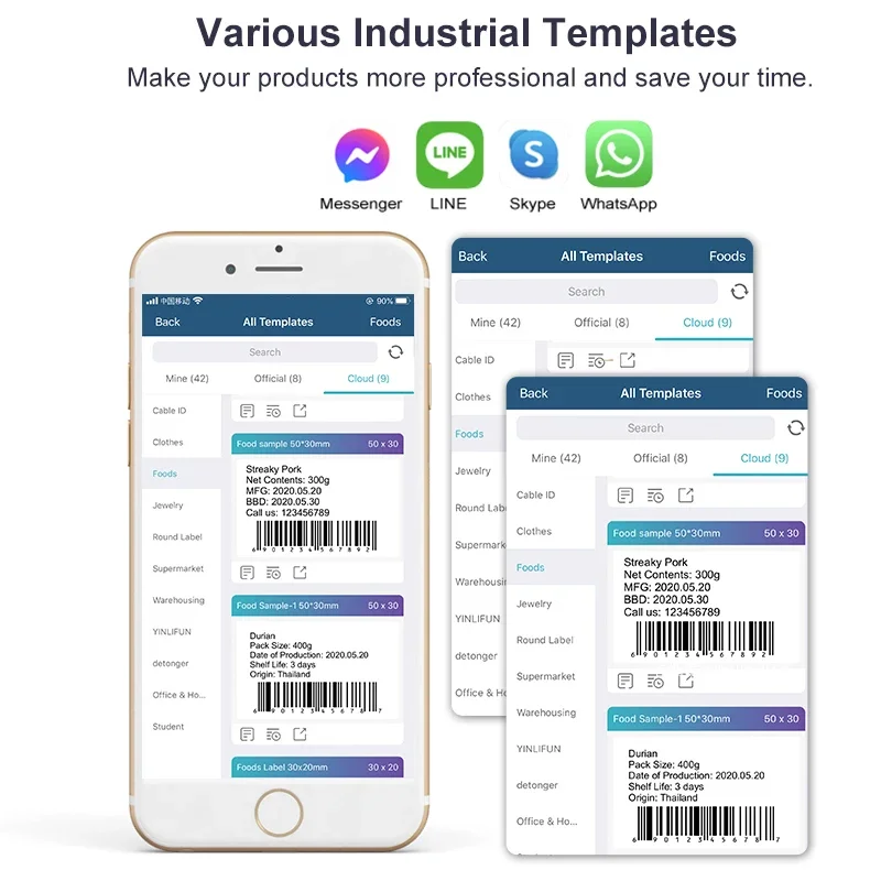 Термопринтер detlonger 80 мм розничная цена для супермаркетов аптек этикеток