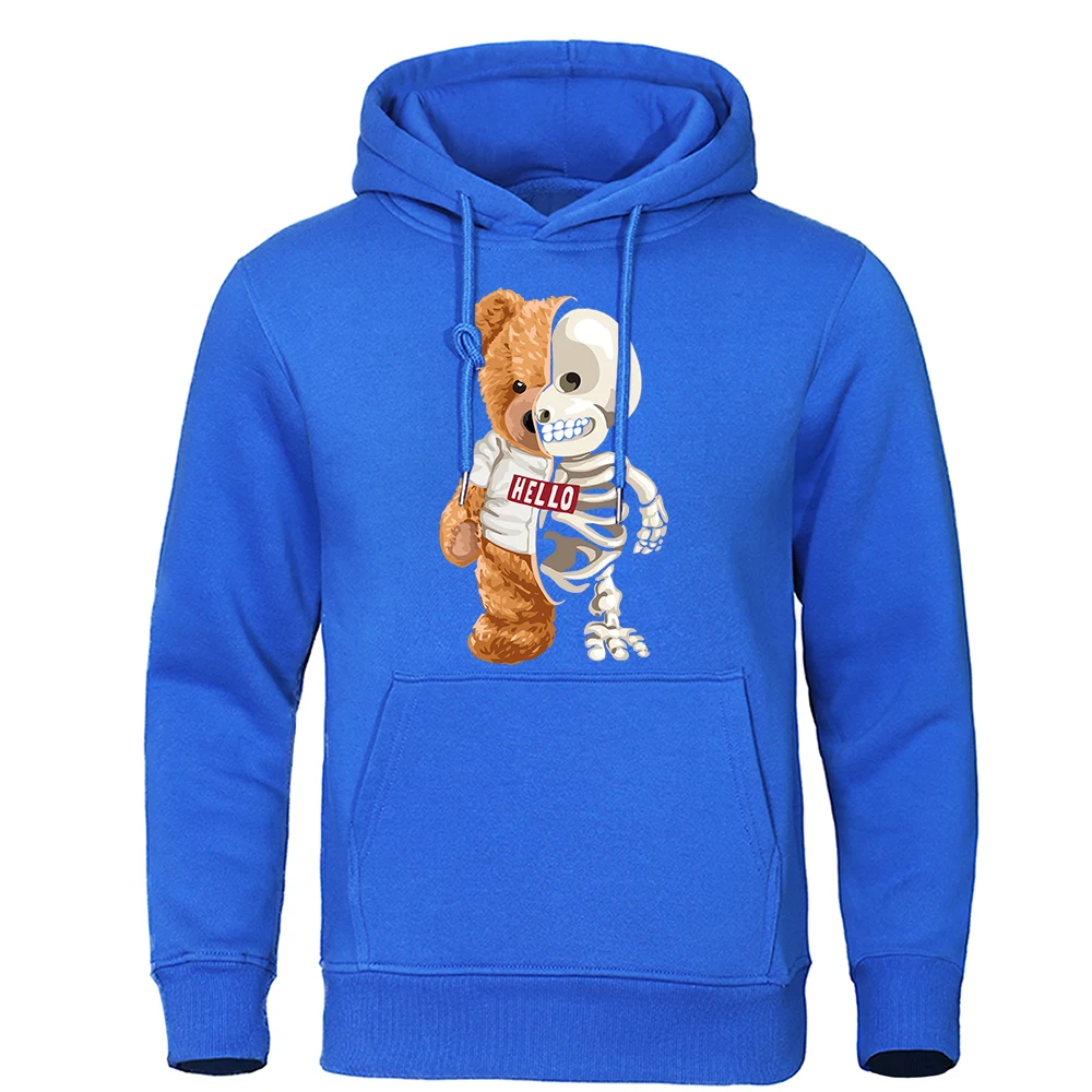 

Hello Teddy Bear Show You What I Am Really Look Like Tshirt Male O-Neck Cotton Tee Shirts Soft Cool Top Funny Cool T Shirt Men
