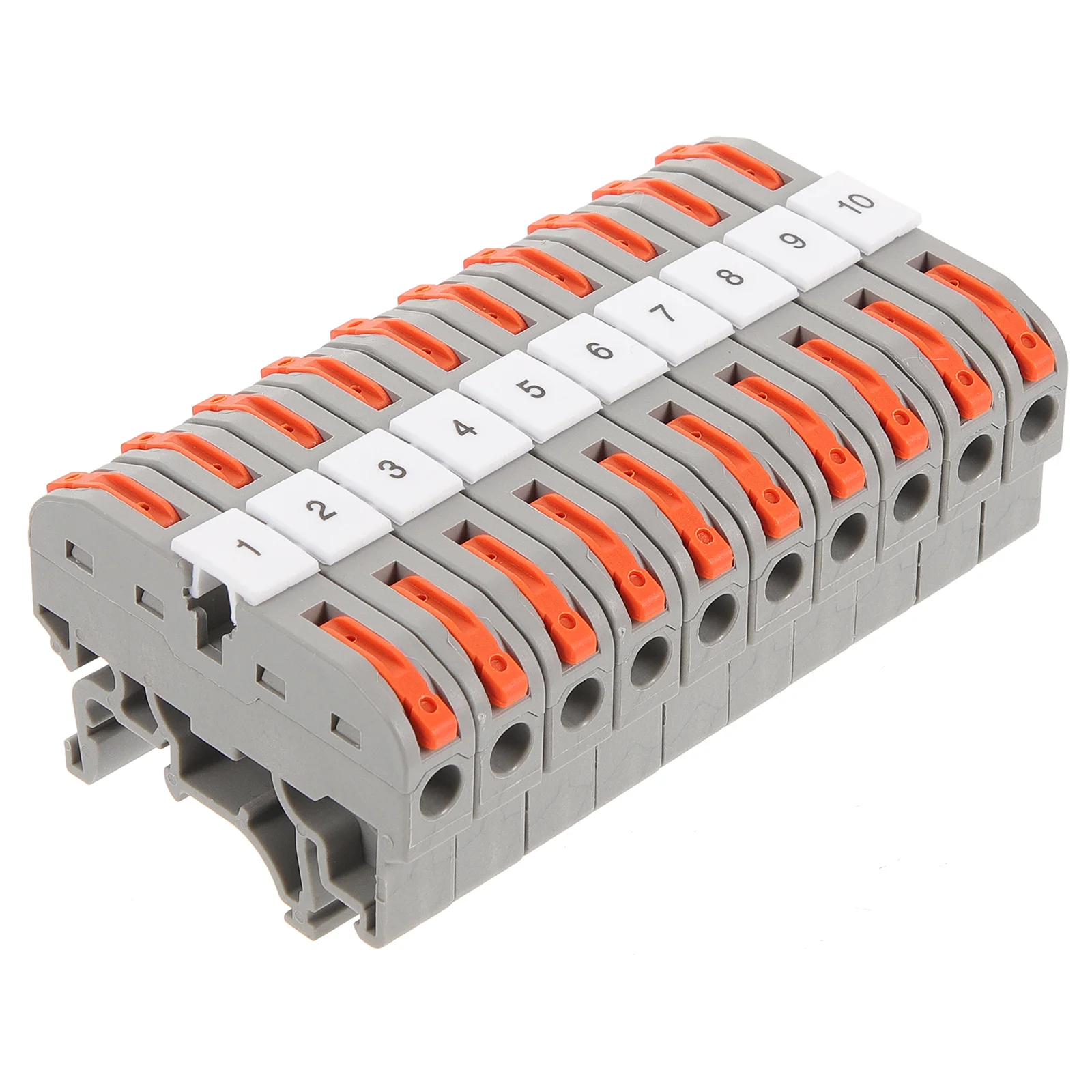 

10 Sets Din Rail Terminal Block Connector Block Electrical Screw Terminal Block Sp