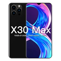 NEW Global Version X30 Max Smartphones Phone 16 512GB Cellphone 10Core Mobile Phones Andriod10 6000mAh Gaming Phone Face