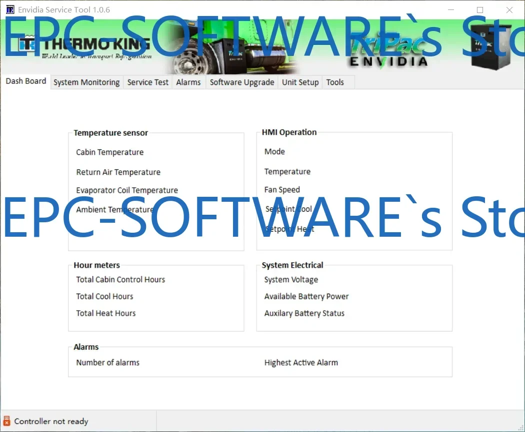 EPC-OFTWARE Сервисный инструмент Thermo King Envidia 1.0.6 (art.: 3920cef129f01) - 3920cef129f01