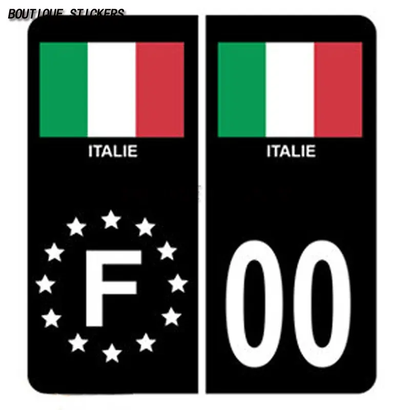 

United States, Spain, Britain, France, Germany, Italy, flag license plate sticker waterproof PVC car license plate accessories
