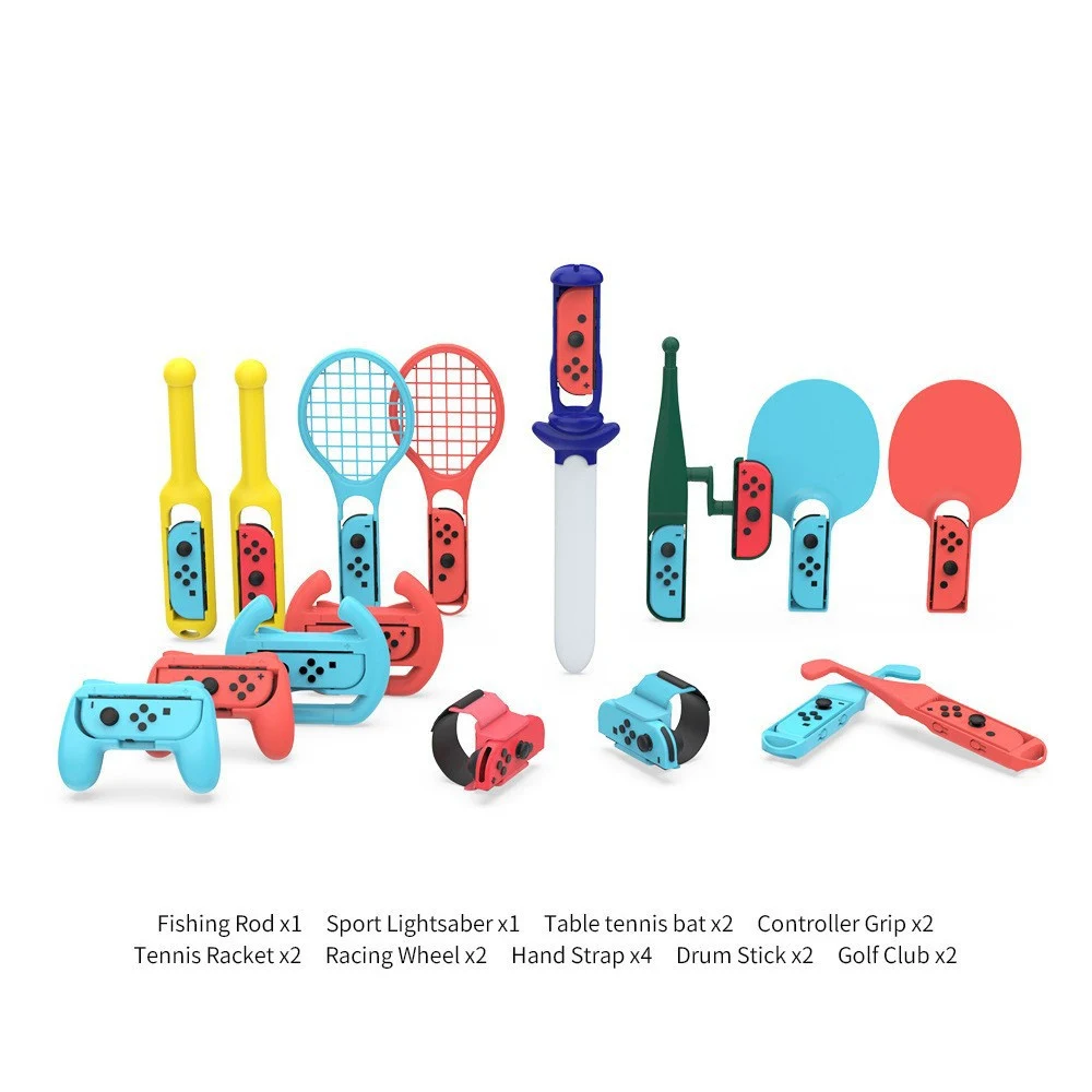 

18 In 1 Motion Control Kit For Switch/OLED Sports Game Set Lightweight Improves Gaming Experience Game Accessories