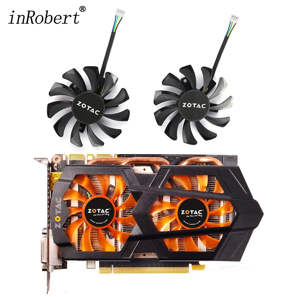

2pcs/lot APISTEK GA81S2U 75mm 4Pin GTX660 Video Card Cooler Fan DC12 0.38A For Zotac GTX660-2GD5 Graphic Cards Cooling