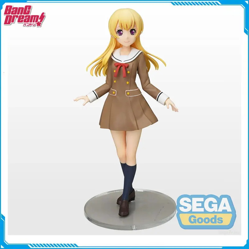 

Original SEGA BanG Dream Poppin'Party Shirasagi Chisato Anime Action Figure PVC Collectible School Days Model Dolls Toy for Gift