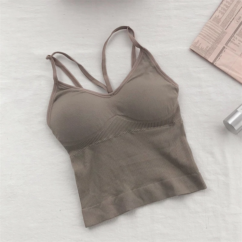 

Женское хлопковое нижнее белье, бюстгальтер пуш-ап, топ, сексуальный женский топ на бретельках, модный однотонный женский бюстгальтер, Мягк...