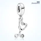 Серебряное покрытие в форме сердца, подходит для оригинальной модели Пандоры, для трибуны медицинскому персоналу, ювелирные изделия, подарочные бусины