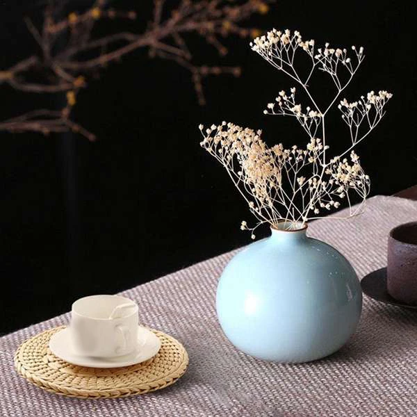 4 упаковки тканых подставок подставки круглые из кукурузной шелухи ротанга для