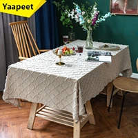 home bedroom tablecloths table runners towel solid color rectangular tablecloth diamond lattice birthday party table decoration