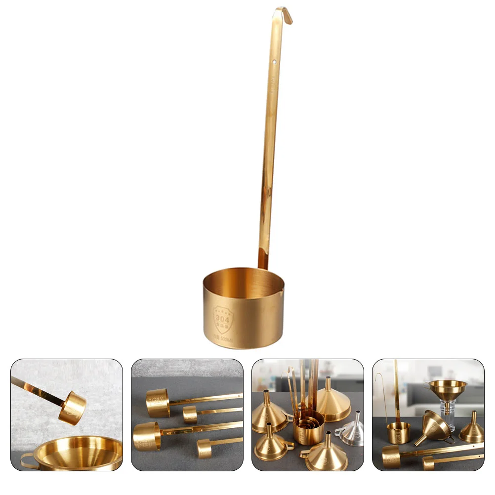 

Ladle Spoon Soupdipper Kitchen Metal Water Scoop Handle Cooking Gravy Accessory Tea Ceremony Handled Sauce Beersteel