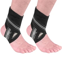 2pcspair ankle support protector with lace up strap open heel sock adjustable ankle guard compression sleeve waterproof strap
