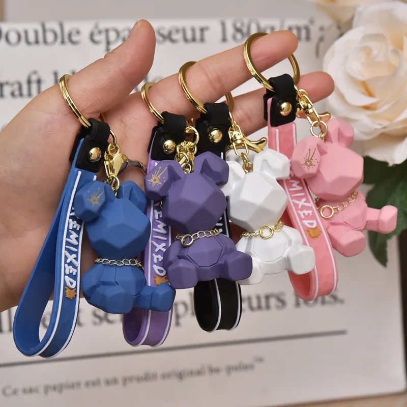 

Keychain New Cartoon Nordic Bunny Doll Fashion Punk Keyring Couple Accessories Personality Cute Bag Car Pendant Wholesale