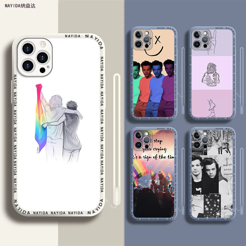 

Phone Case For iPhone 14 13 11 12 Mini Pro Max XS XR X Soft Silicone TPU Cover Larry Stylinson