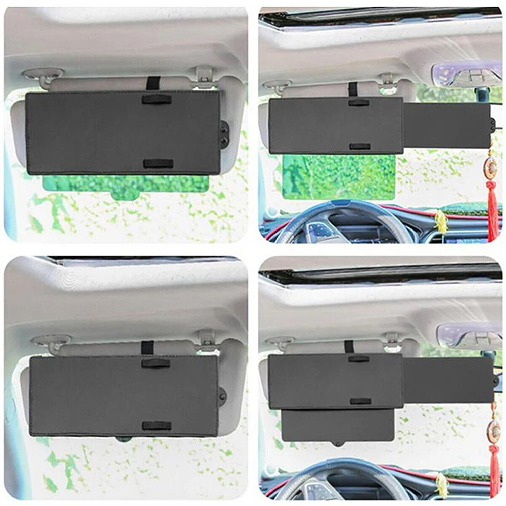 

Car Shade Sun Extend Visor Auto Parts Black Replacement Shield Universal 1 Pc 12.2-21.6inch 15-21cm 5.1-8.2inch