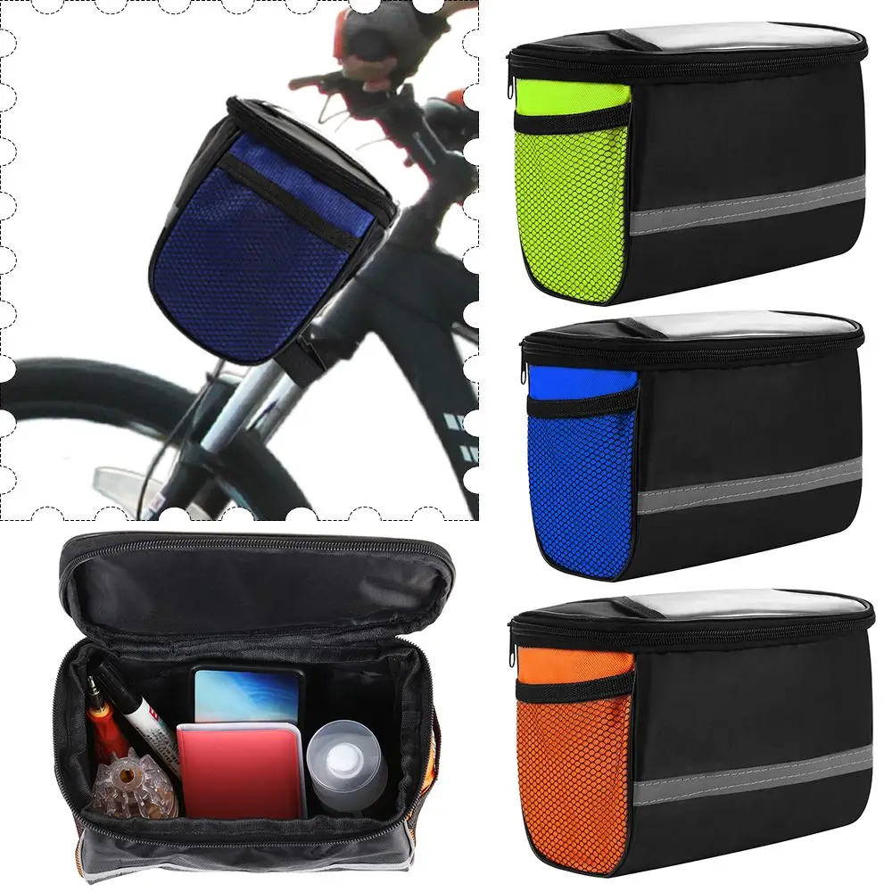 Reflective Outdoor Handlebar Pannier Front Tube Hanging Bag 