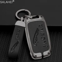 car logo leather key case cover shell holder for jaguar a8 a9 x8 guitar xf xj xe xjl keychain auto key bag interior accessories