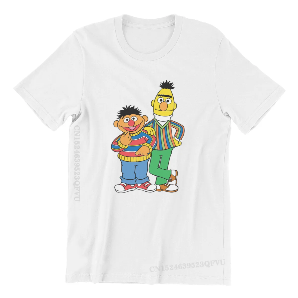 

Sesame Street 80s TV Series Friends Tshirts Top Graphic Men Classic Grunge Camisas Men Clothing Cotton Harajuku T Shirt