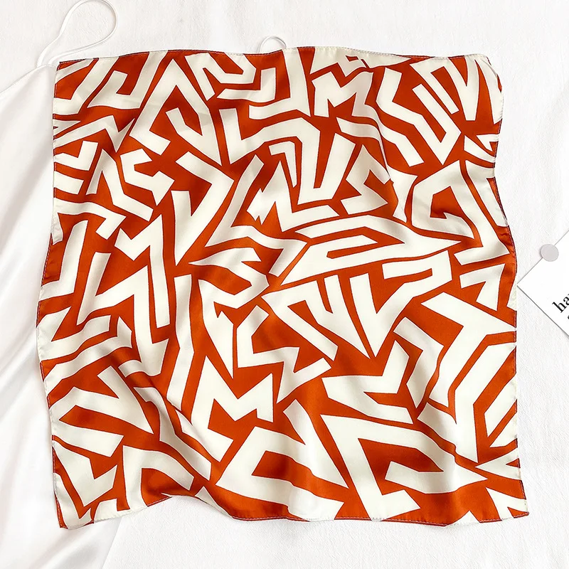 

100% натуральный шелк квадратные шарфы женская бандана фуляр сумка мягкий шейный платок модный шарф Шали Палантин женский хиджаб 2022