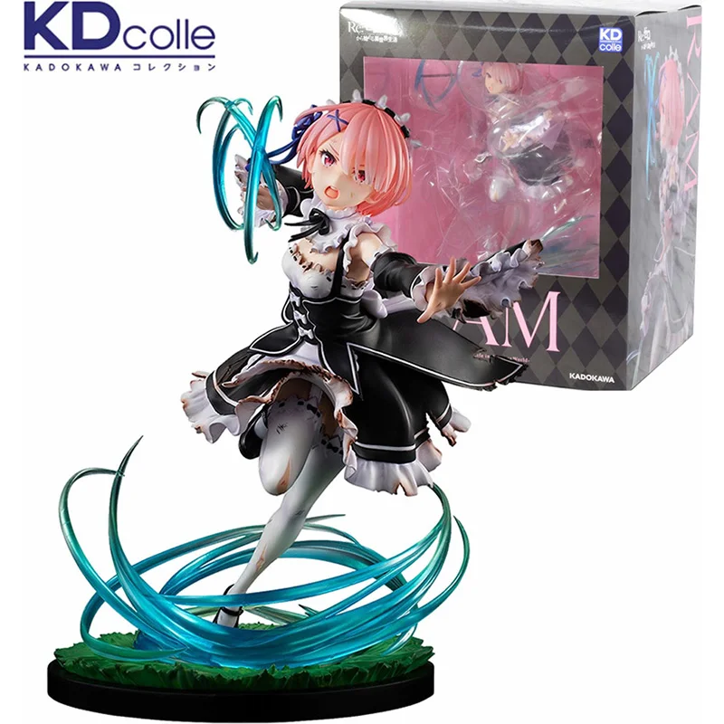 

KADOKAWA KD Colle Anime Re:Life In A Different World From Zero Ram Roswaal L Mathers Fighting 1/7 Action Figures Model Toy Gift