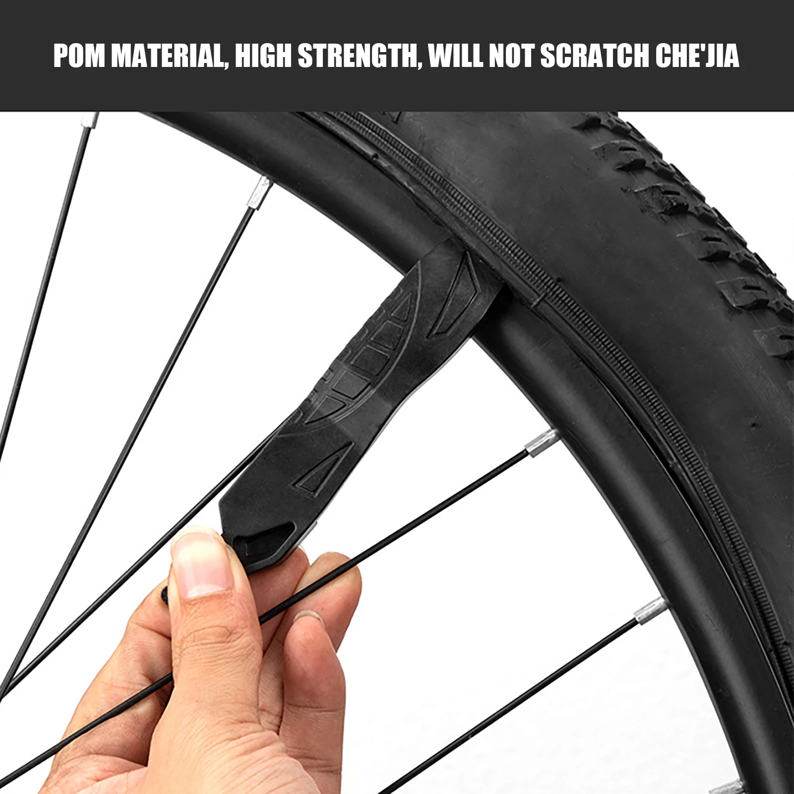 

Black Road Mountain Bike Multi-function Tire Lever Quick Buckle Digging Tire Stick Chain Tire Pick Up Tire Repair Tool