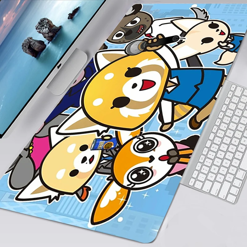 

Anime Aggretsuko Mouse Pad Laptop Computer gaming accessories Mousepad Tapis De Souris Office PC Desk Mat Mause Pad Carpet