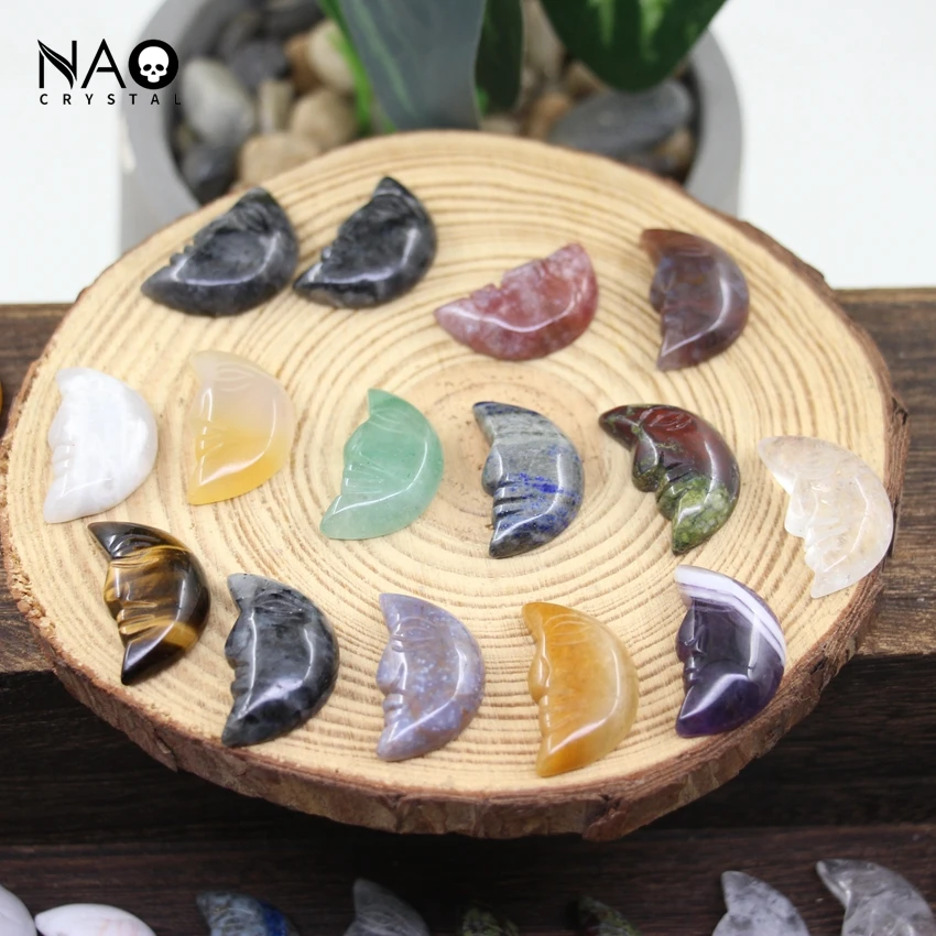 1 дюйм, резной драгоценный камень, луна, лицо рейки, фотоподвеска, изготовление ювелирных изделий, полумесяц, статуэтка, украшение для дома, подарки 1 дюйм, резной драгоценный камень, луна, лицо рейки, фотоподвеска, изготовление ювелирных изделий, полумесяц, статуэтка, украшение для дома, подарки