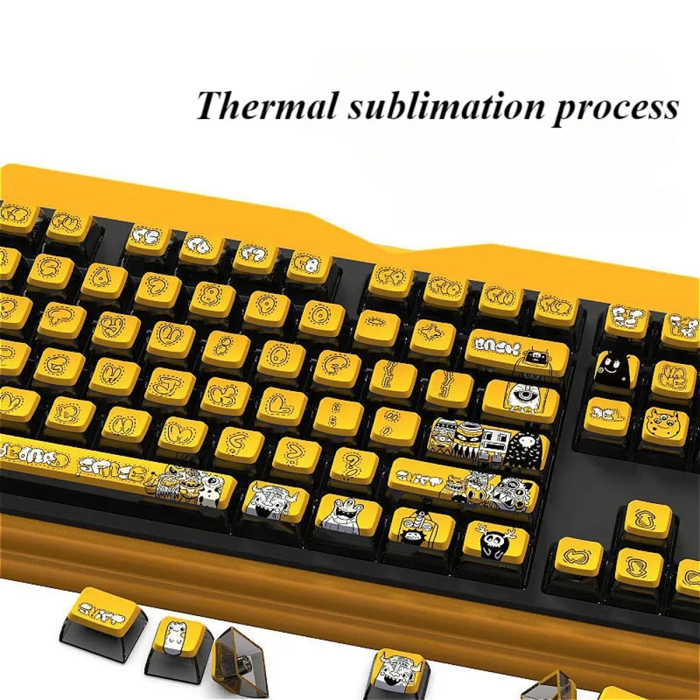 116-клавишный колпачок ASA с граффити из ПБТ для GMK67 GMK87 61/64/68/84/75/77 игровая