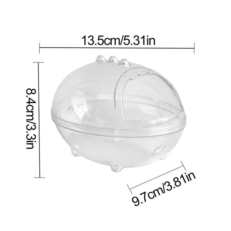 Wanna z piaskiem dla chomika Kąpiel zwierząt Toaleta i piaskownica na kurz Akcesoria do klatek czyszczenia kąpieli małych