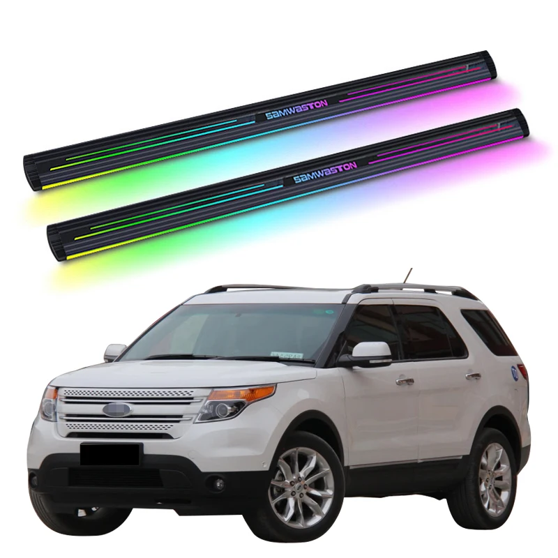 

Automatic Electric Power Neon Led Light Side Step Running Board for Ford Explorer 2013-2015