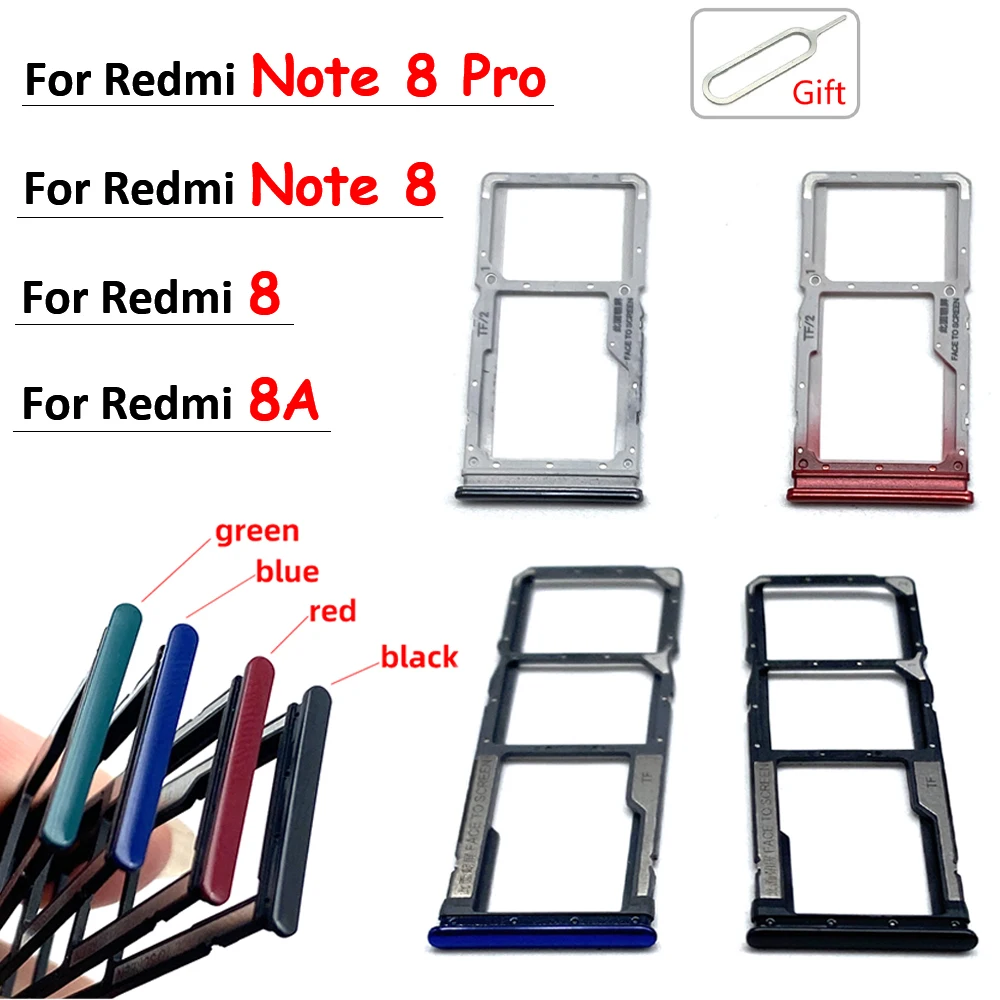 Новинка держатель Micro Nano SIM-карты лоток Слот адаптер гнездо для Xiaomi Redmi 8 8A Note Pro +