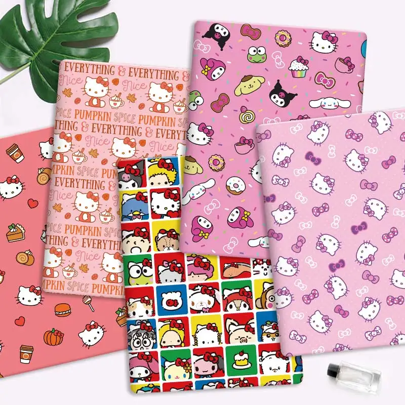 Ткань Sanrio 140x50 см мультяшная хлопковая ткань в стиле пэчворк детский домашний