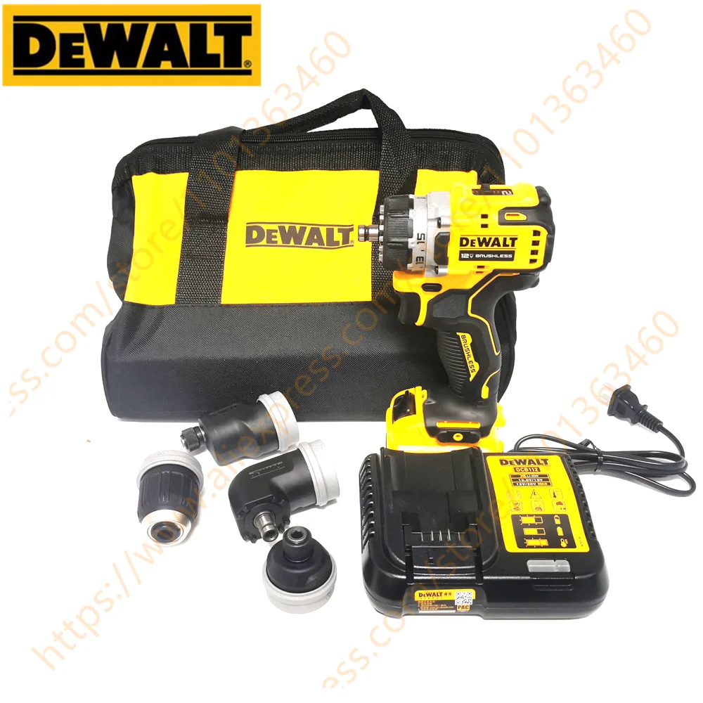 DEWALT DCD703 57.5NM Brushless Cordless Compact 5-in-1 Drill Driver Electric Screwdriver 12V Lithium Power Tools 1500RPM drill