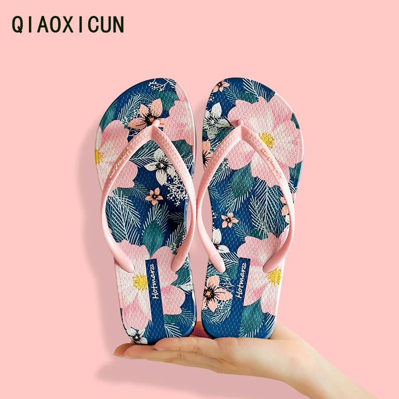 

New Women Breathable Waterproof Non-Slip Wear-Resistant Summer Outside Wear Non-Slip Beach Flip Flops Ladies Leisure Slippers