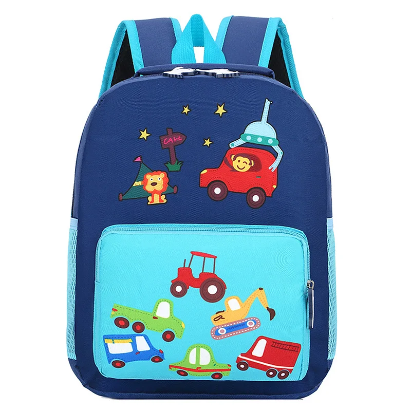 2023 New Fashion Cute Cartoon Animals Toy Car Children's Schoolbag for Kindergarten Boys and Girls Load Reduction Backpacks