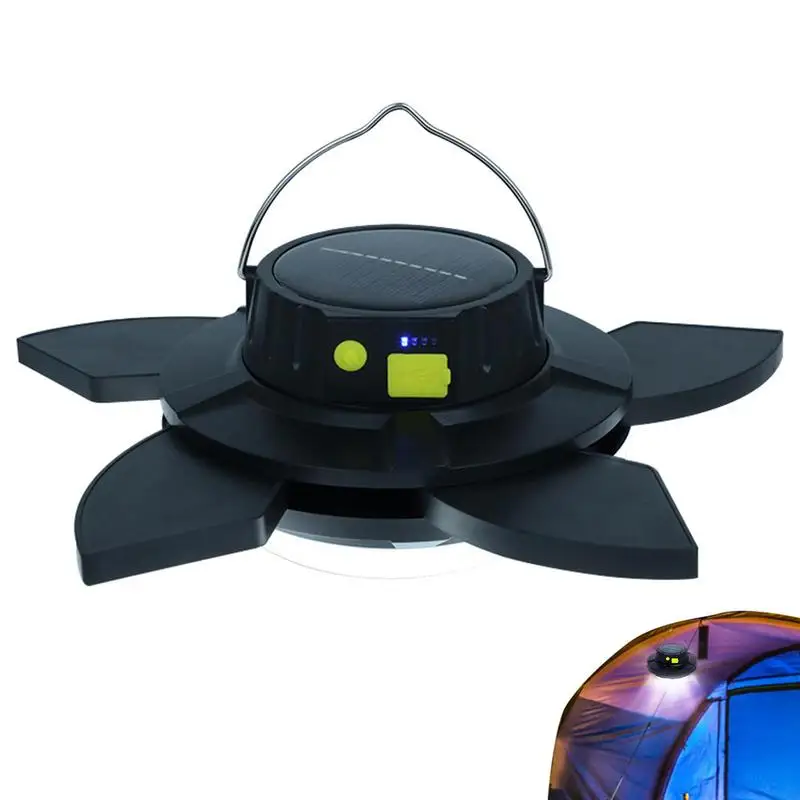 

Camping Lights For Tent Portable Camping Light Solar Lantern USB Rechargeable Camping Lantern Waterproof Lightweight For Hiking