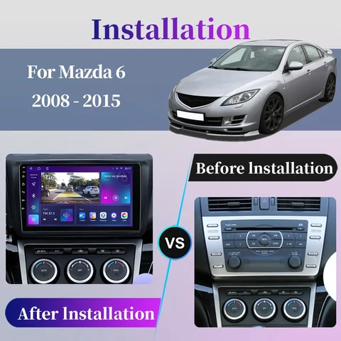 Для Mazda 6 Rui Wing Mazda6 GH 2008 2009 2010 2011 2012 2013 2014 2015 Android Car Radio Multimedia Video Player Navigation GPS Carplay Touch Screen Auto Stereo Intelligent System