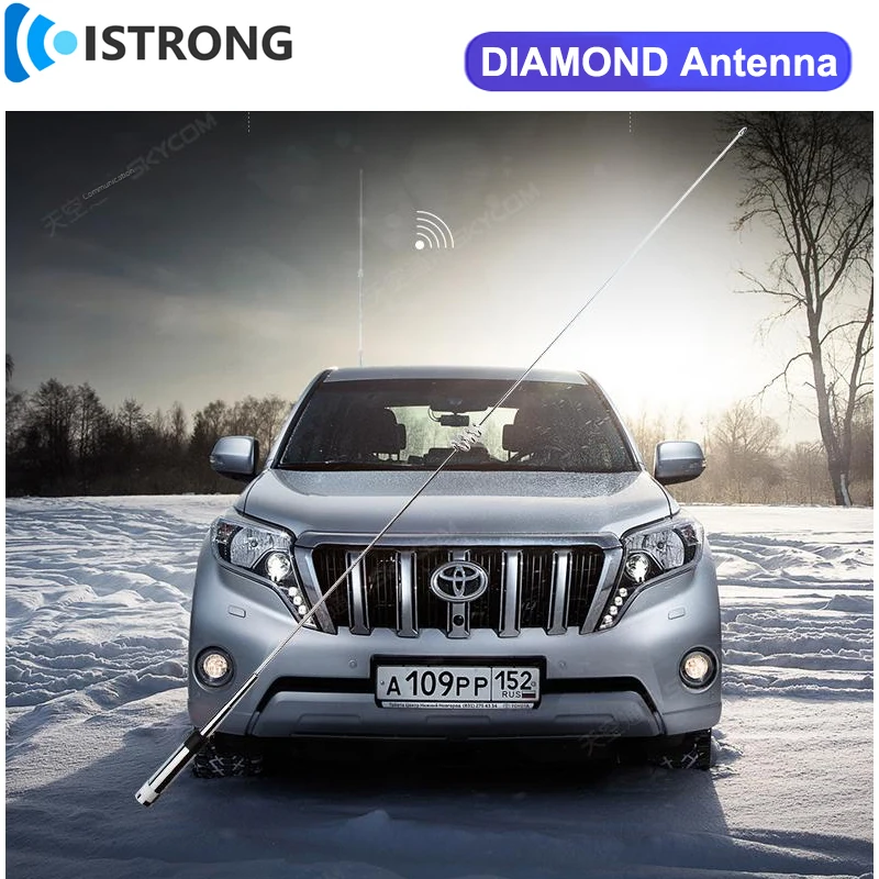 Оригинальная Автомобильная радиоантенна Diamond NR770H 2,15/144 дБи, двухсторонняя рация с высоким коэффициентом усиления, антенна/430MH, вибратор из нержавеющей стали