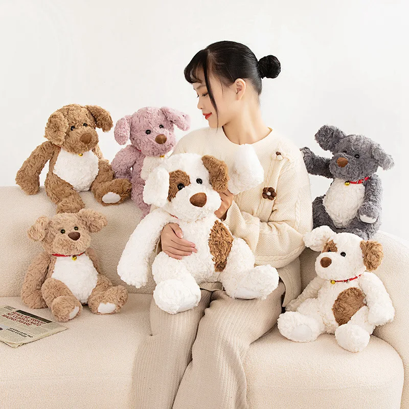

35/45CM Lovely Stuffed Teddy Dog Plush Toys Soft Rabbit Fur Puppy Dolls Kawaii Gift Girl Children's Sleeping Appease Pillow